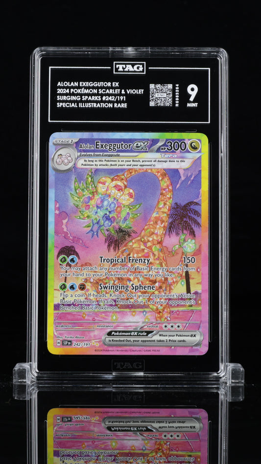 Alolan Exeggutor EX- #242 Surging Sparks- TAG 9