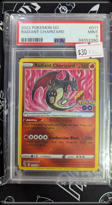 Radiant Charizard - Pokemon Go #011 PSA 9