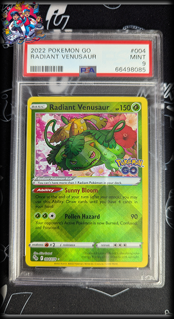 Radiant Venusaur #004 - Pokemon Go - PSA 9