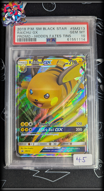 Raichu GX PROMO #SM213 - Hidden Fates - PSA 10