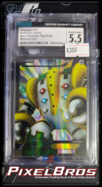 Regigas EX - Next Destinis Test Print Without Text - CGC 5.5