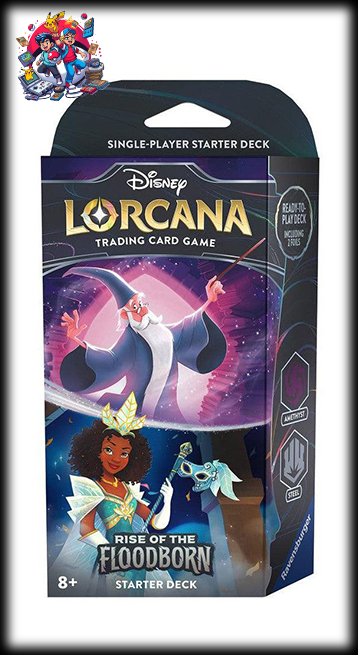 Disney Lorcana Trading Card Games: Rise of the Floodborn Starter Deck Amethyst & Steel