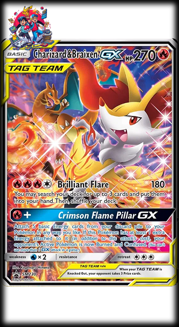 #SM230 Sun & Moon Promos - Charizard & Braixen GX