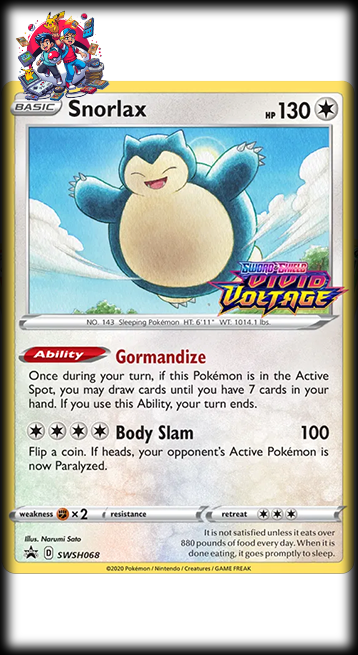 SWSH068 Snorlax - Sword & Shield Promo