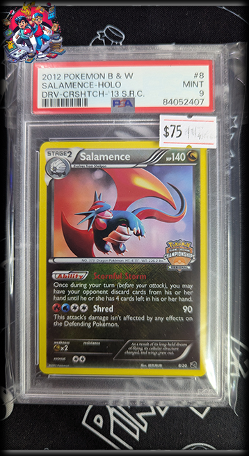 Salamence Holo #8 - DRV CRSHTCH 13 S.R.C - PSA 9