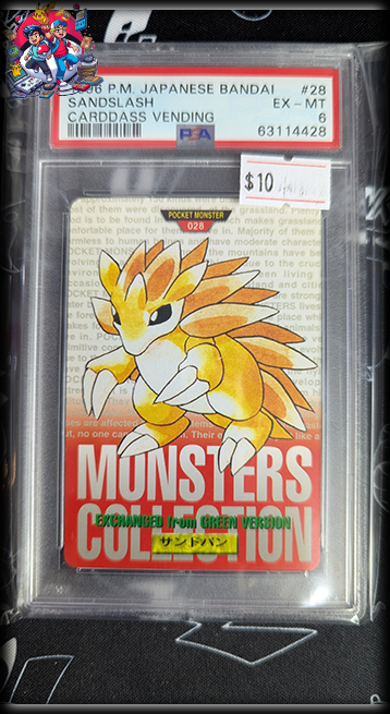 Sandslash #28 - JPN Bandai Vending - PSA 6