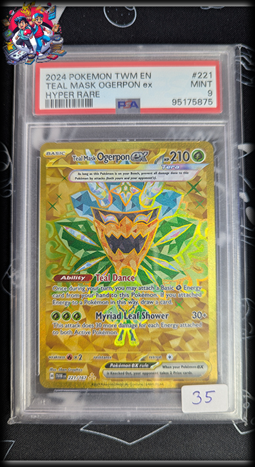 Teal Mask Ogerpon Ex #221 - TWMen - PSA 9