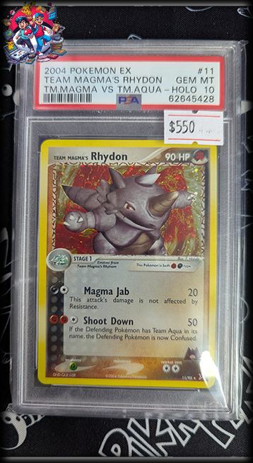 Team Magma's Rhydon #11 - Team Magma vs Team Aqua - PSA 10