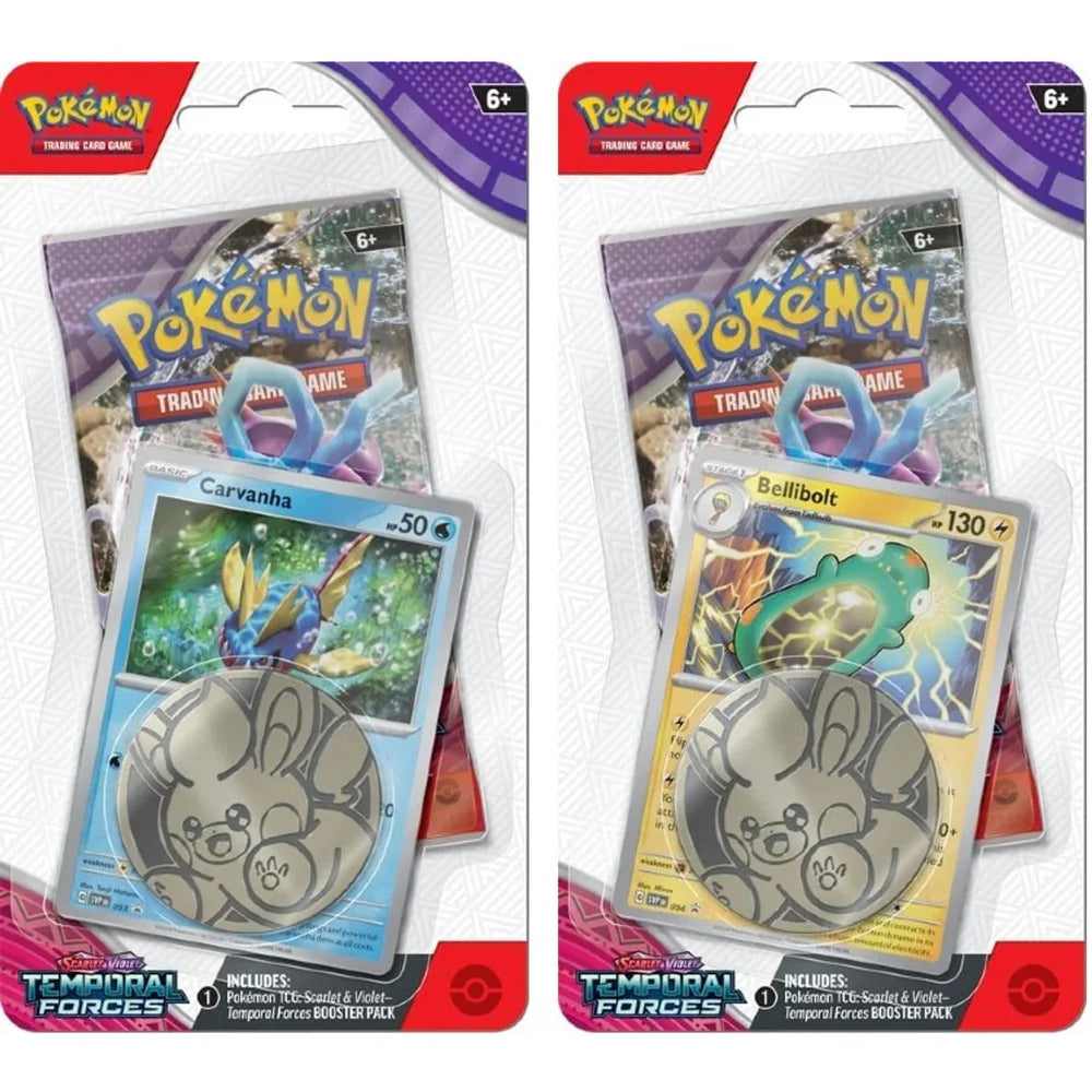 Pokemon - Scarlet and Violet - Temporal Forces - Checklane Blister