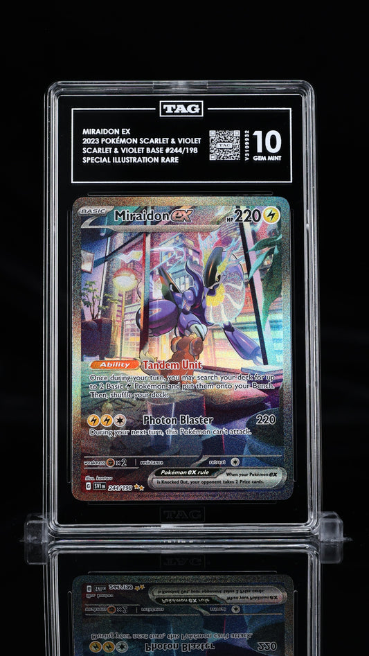 Miraidon Ex- #244 Scarlet & Violet Base Set- TAG 10