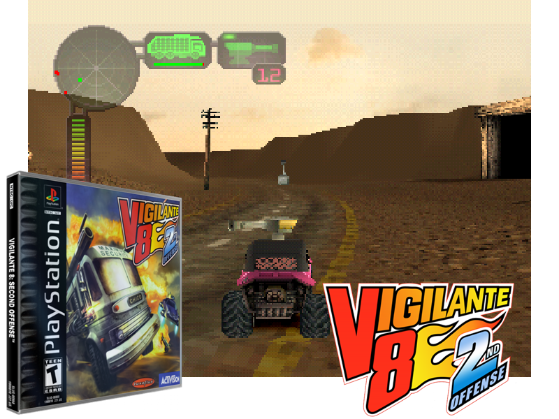 Vigilante 8: 2nd Offense (PlayStation 1) - Disc and Manual Only.