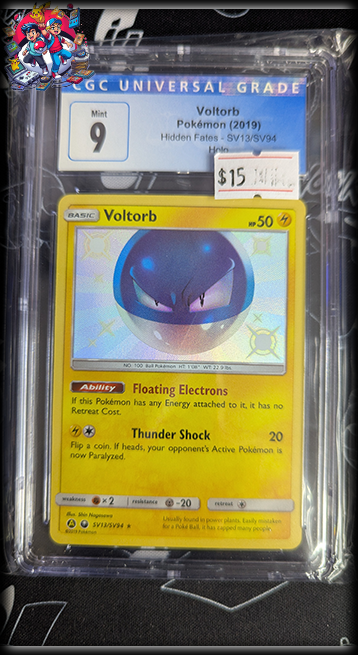 Voltorb #SV13 - Hidden Fates - CGC 9