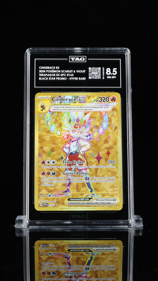 Cinderace EX # SVP 163- Scarlet & Violet Promos- Tag 8.5