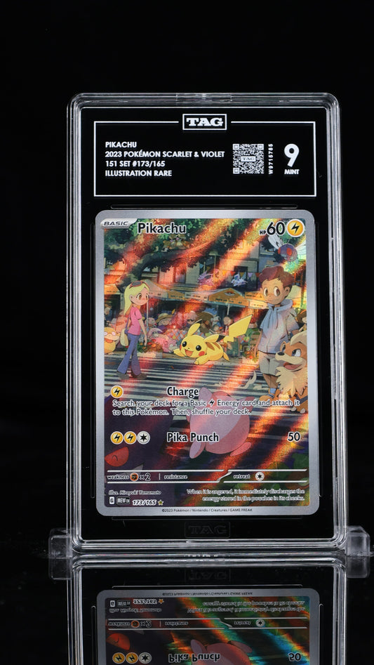 Pikachu-# 173  Scarlet & Violet 151- TAG 9