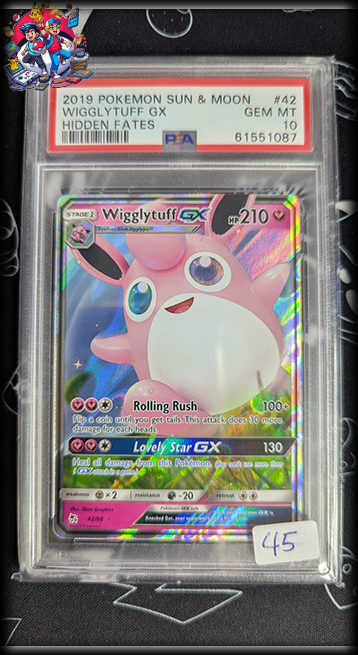 Wigglytuff GX #42 - Hidden Fates - PSA 10