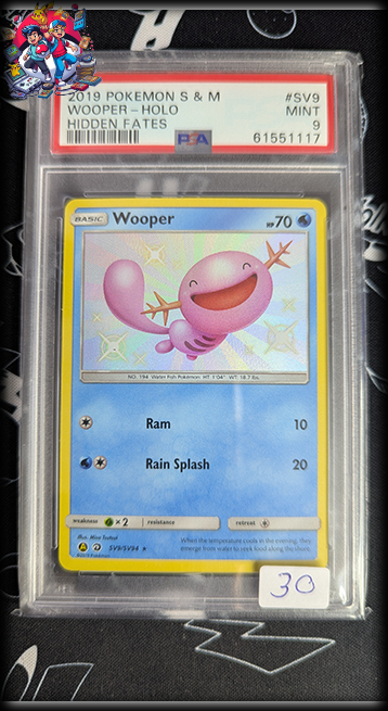 Wooper #SV9 - Hidden Fates - PSA 9