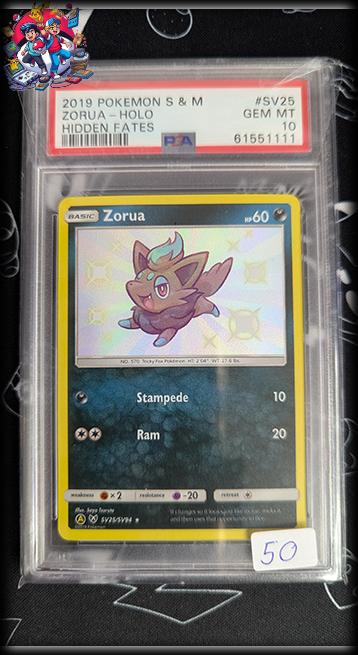 Zorua #SV25 - Hidden Fates - PSA 10