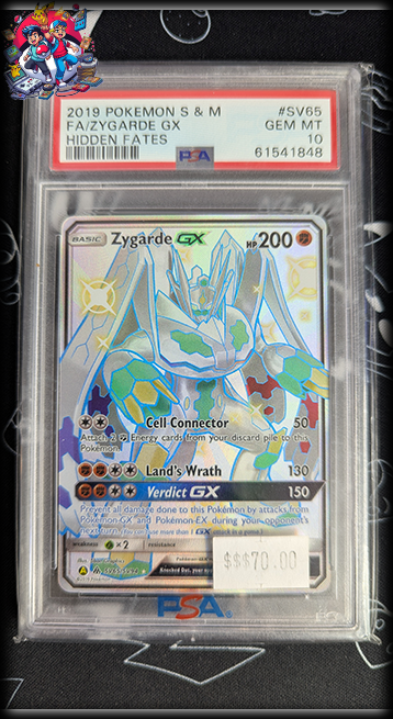 Zygarde GX #SV65 - Hidden Fates - PSA 10