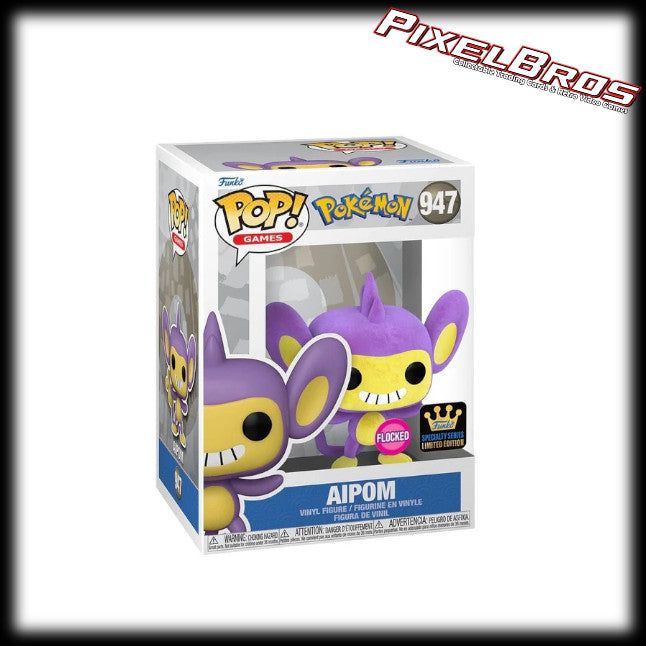 #947 Aipom Flocked Funko Pop