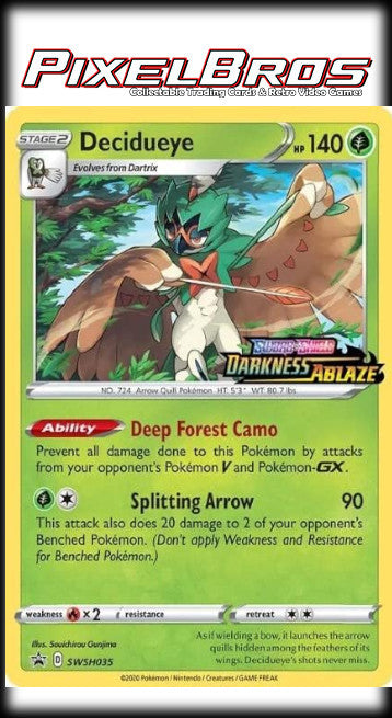 #SWSH035 Sword & Shield Promos- Decidueye (Darkness Ablaze Stamped)