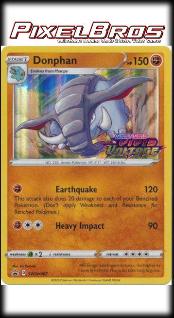 #SWSH067 Sword & Shield Promos- Donphan ( Vivid Voltage Stamped)