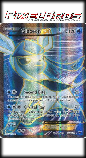 #116 Fates Collide- Glaceon Ex (LP)