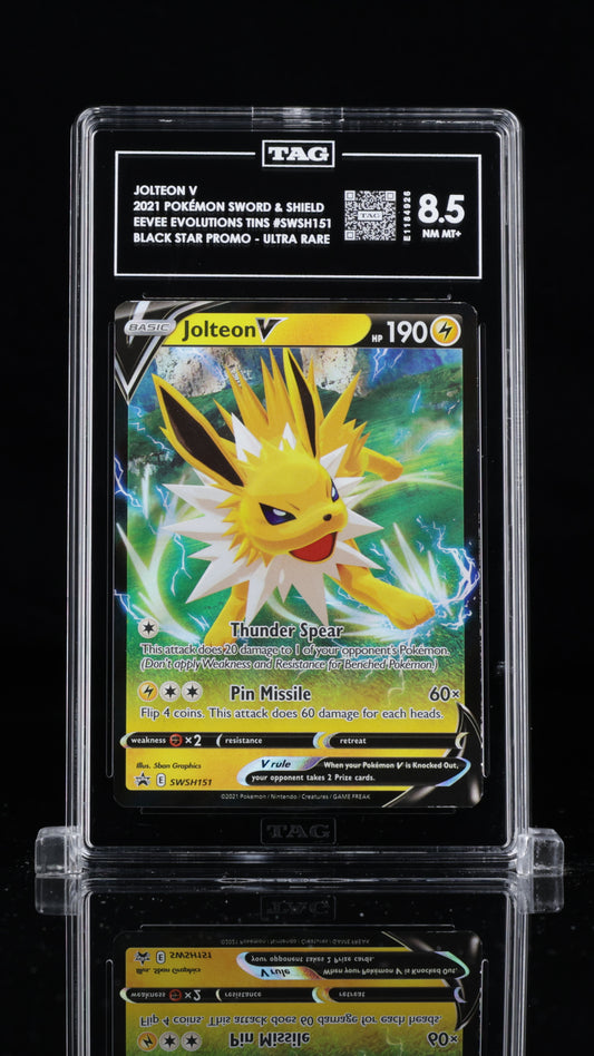 Jolteon V- #SWSH151 Sword & Shield Promos- TAG 8.5