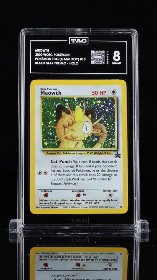 Meowth-#10 Black Star Promo- TAG 8