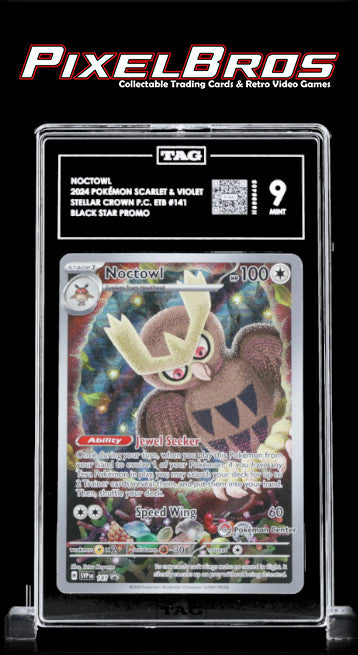 #141 Noctowl Pokemon Center Stamped- Scarlet & Violet- Tag 9