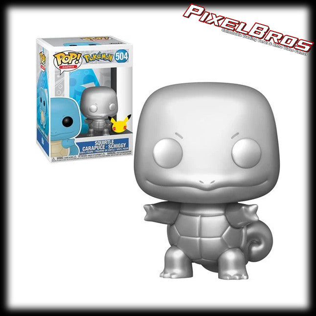 #504 Squirtle Metallic Funko Pop