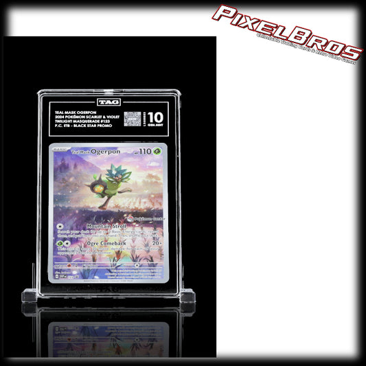 Teal Mask Ogerpon Pokemon Center Stamped- SVP#123 Scarlet & Violet Promos- TAG 10