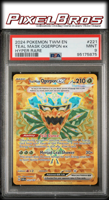 Teal Mask Ogerpon EX- #221 Twilight Masquerade- PSA 9