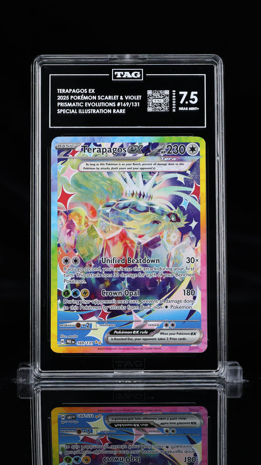 Terapagos Ex- #169 Prismatic Evolutions- TAG 7.5